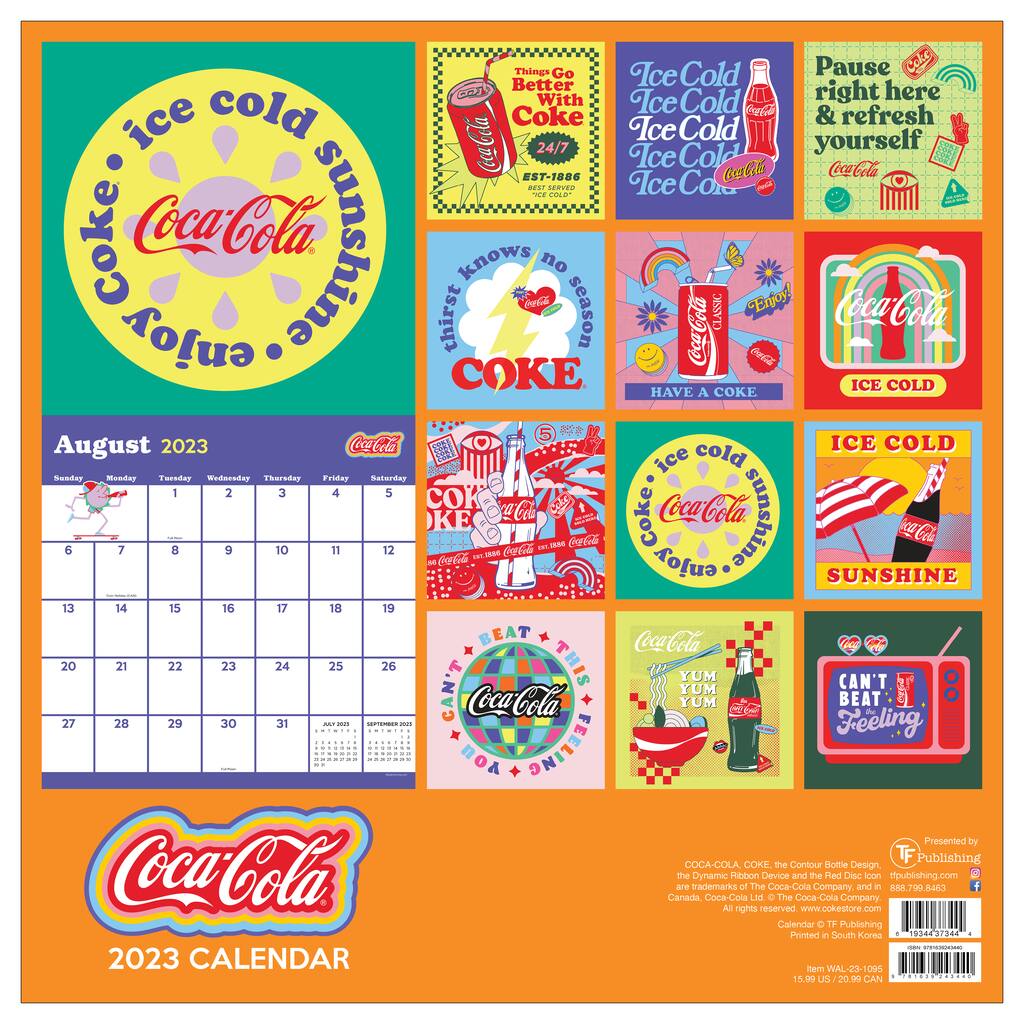 2023 Coca Cola Vibrant Joy Wall Calendar Michaels